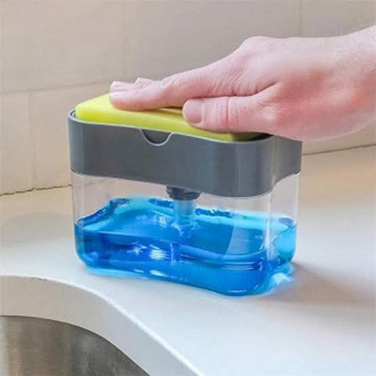 Soap Pump Dispenser and Sponge Holder for Kitchen